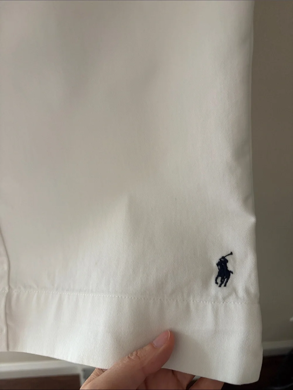 Ralph Lauren 100% Cotton White Cropped Wide-Leg Pants- Size 6!!
